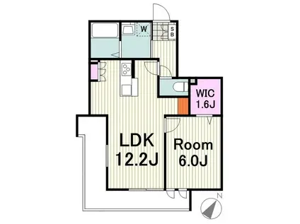 クレールメゾン(1LDK/3階)の間取り写真
