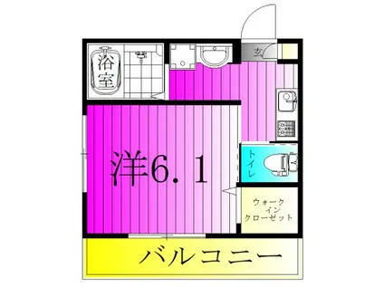 リビエラIIリビエラツー(1K/1階)の間取り写真