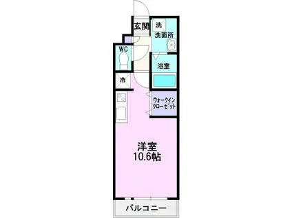 マシェリ孫(ワンルーム/3階)の間取り写真