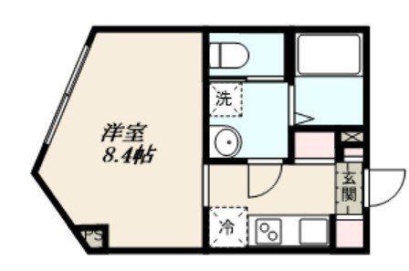 RA GRANDE板橋本町(1K/1階)の間取り写真