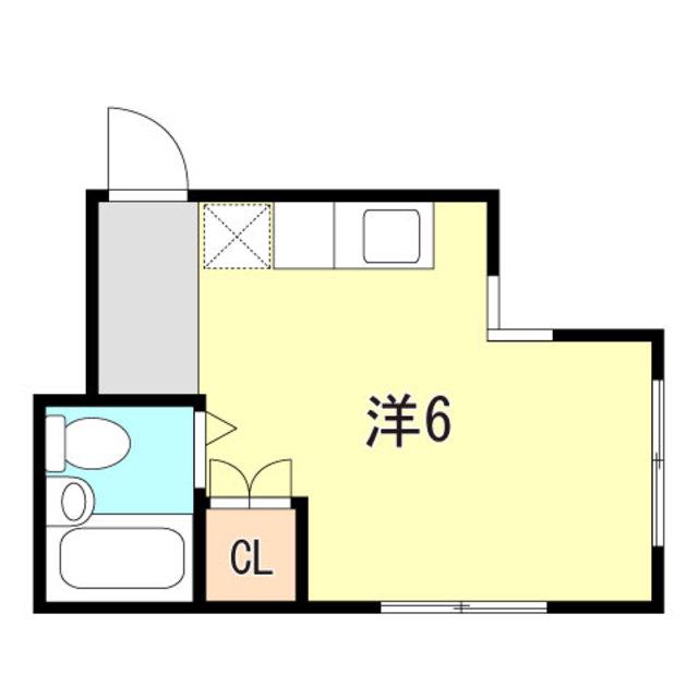 ハイツアベニール(ワンルーム/4階)の間取り写真