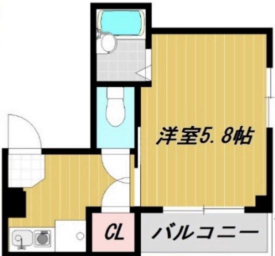 マイムユニックス(1K/3階)の間取り写真