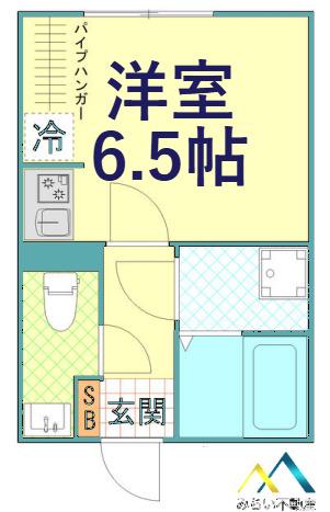 ポタッシュ川崎大師(ワンルーム/1階)の間取り写真