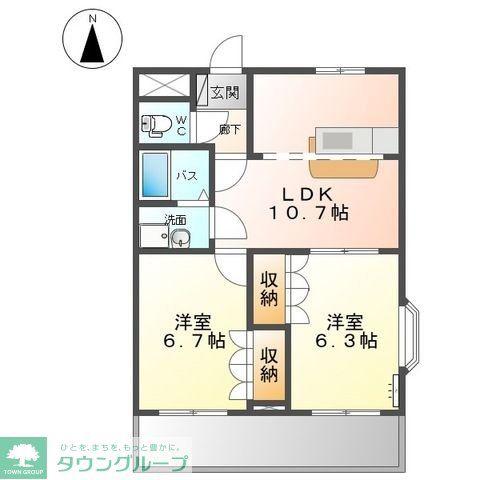 ライブリーコート(2LDK/1階)の間取り写真