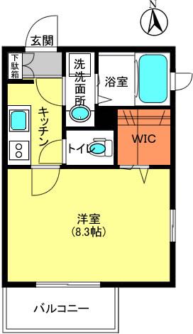 ルガール・セーワ椎名町(1K/1階)の間取り写真