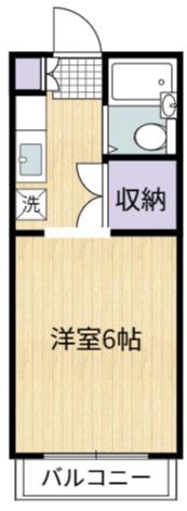 京王ハイツ(1K/4階)の間取り写真