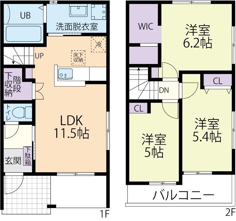 ALTAIR(3LDK/1階)の間取り写真