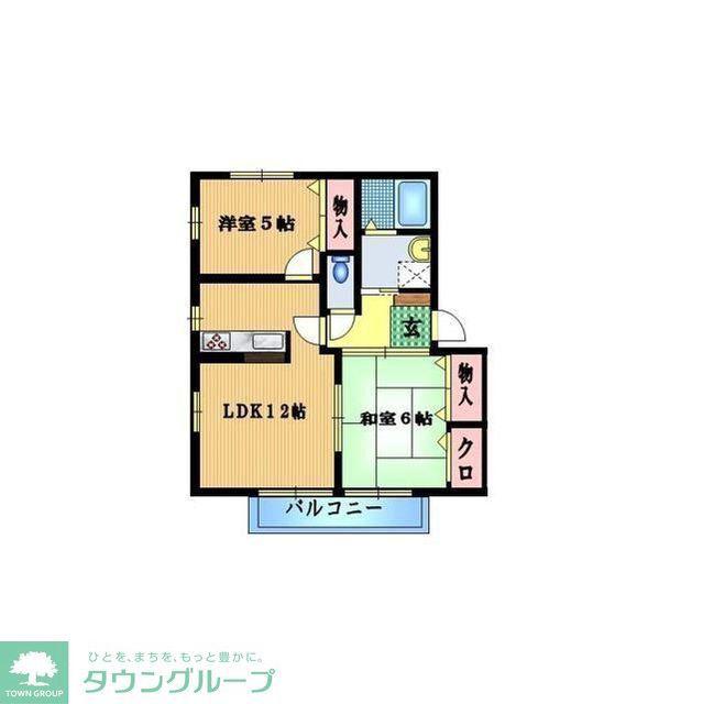 アークガーデン(2LDK/1階)の間取り写真