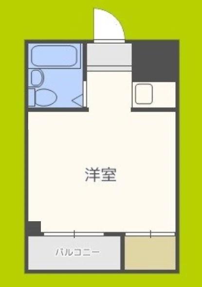プレアール北田辺III(ワンルーム/2階)の間取り写真