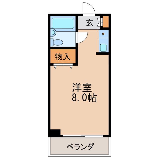 ラフィネ新栄(ワンルーム/7階)の間取り写真