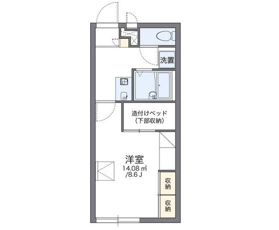 レオパレスATLAS(1K/1階)の間取り写真