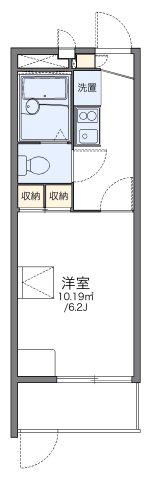 レオパレスM.S.MI(1K/1階)の間取り写真