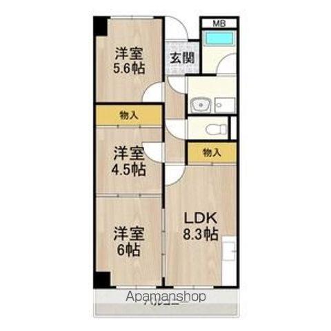 エムテック藤井寺(3LDK/1階)の間取り写真