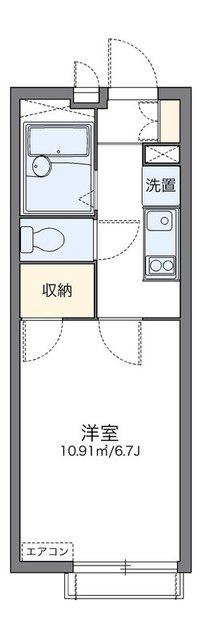 レオパレスTKONE(1K/3階)の間取り写真
