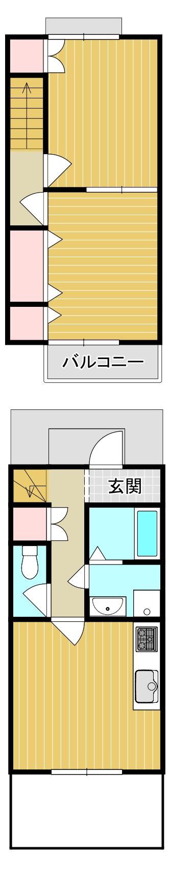 ミーハウス(2LDK/1階)の間取り写真