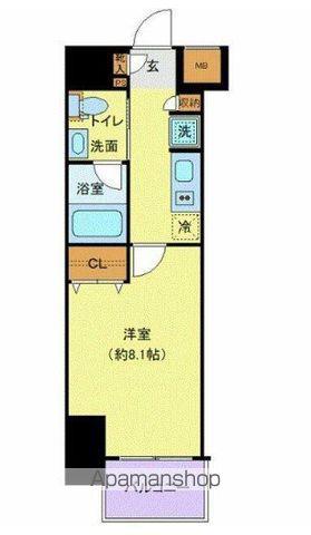 ライトハウス大塚(1K/6階)の間取り写真