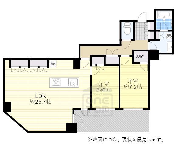 ザ・千里タワー(2LDK/21階)の間取り写真