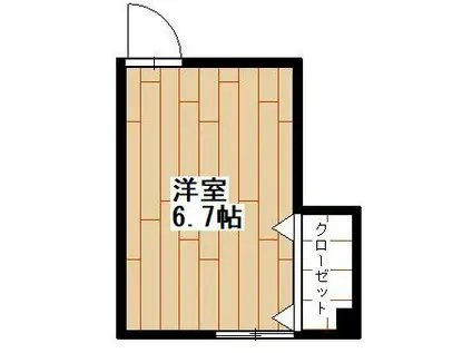 ドミール寿(ワンルーム/3階)の間取り写真