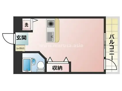 シーラカンスKANDY(ワンルーム/5階)の間取り写真