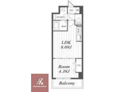 オルフェア都島(1LDK/5階)の間取り写真