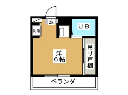 ニットーコーポラス葛西II(ワンルーム/2階)の間取り写真