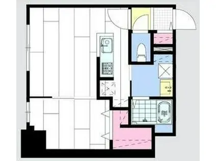 ラヴェーラ大通公園(1LDK/9階)の間取り写真