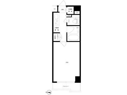 -ルーブル豊島千川-(1K/5階)の間取り写真