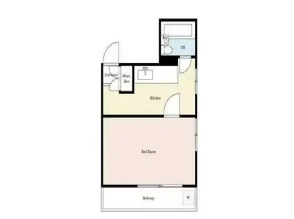 西武ルミエール春日台(1K/2階)の間取り写真