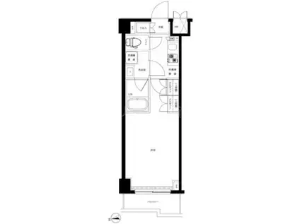 ルーブル蒲田十番館(1K/8階)の間取り写真