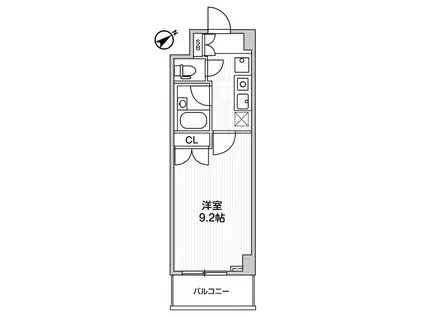 アパートメンツ練馬北町(1K/3階)の間取り写真