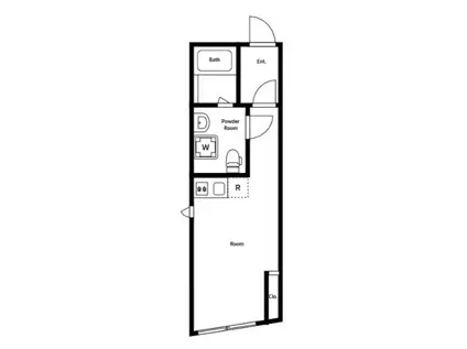 LUDENS MOTOHASUNUMA(ワンルーム/4階)の間取り写真