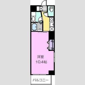 セントフィオーレ上名古屋(1K/7階)の間取り写真