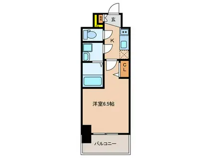 エスリードレジデンス・ザ・大阪ノア(1K/3階)の間取り写真