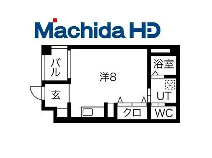 エヌエムトラントユイット(ワンルーム/2階)の間取り写真