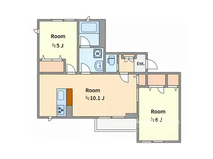 ARROWS(2LDK/2階)の間取り写真
