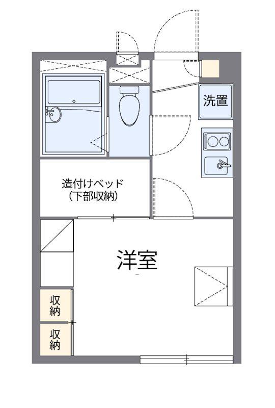 ピアネータ(1K/1階)の間取り写真