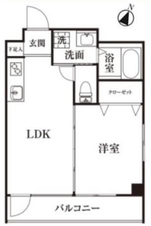 コートルピナス(1LDK/2階)の間取り写真
