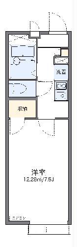 レオパレスあづま坂(1K/2階)の間取り写真