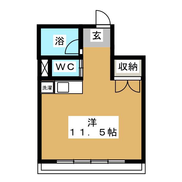 アメニティ桑名(ワンルーム/3階)の間取り写真