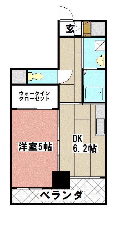 メゾン・ド・プレシューズ(1DK/10階)の間取り写真