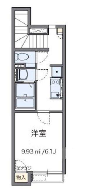 レオネクストLUCE DI貫井(1K/2階)の間取り写真