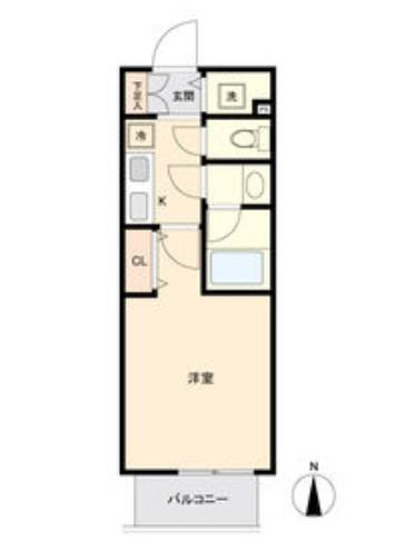ブランシエスタ東別院(1K/6階)の間取り写真