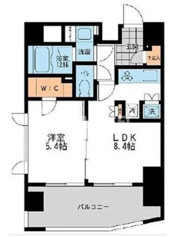 プライマル三軒茶屋(1LDK/9階)の間取り写真