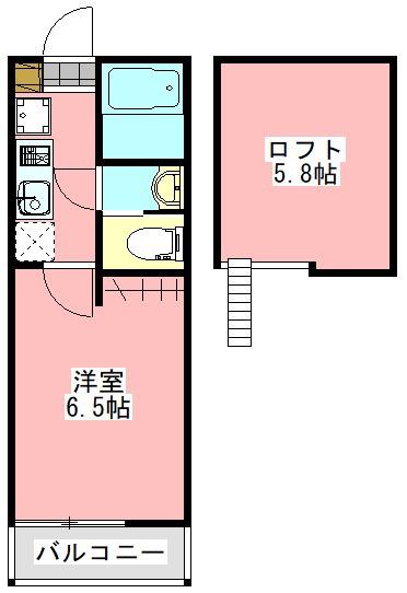 R-FIFTEEN(1K/3階)の間取り写真