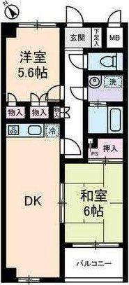 ゾアール茗荷谷(2DK/3階)の間取り写真