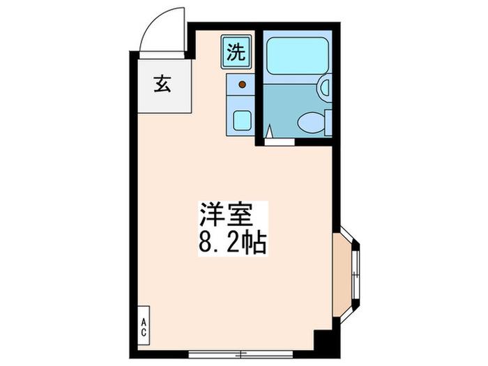 メゾン青戸(ワンルーム/3階)の間取り写真