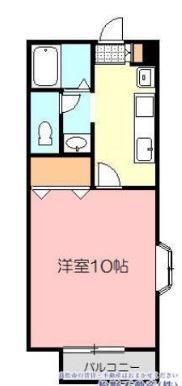AN C(1K/2階)の間取り写真