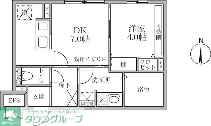 ラヴィエール大島&MEW(1LDK/3階)の間取り写真