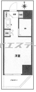 エトワール明神町(ワンルーム/5階)の間取り写真