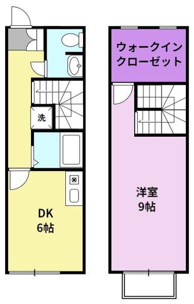 御井ヶ丘ヒルズ(1SDK/1階)の間取り写真